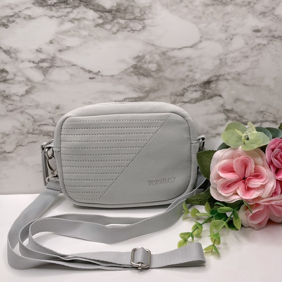 🌸VOORAY SIDEKICK CROSSBODY BAG - GREY MOTO🌸 - Picture 2 of 15